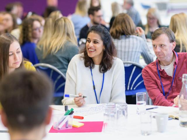 People attending a seminar