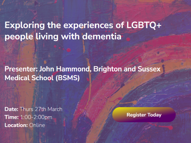 LGBTQ+ webinar poster