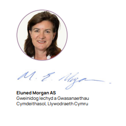 Image of Eluned Morgan AS and her signature