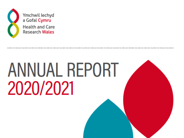 Health and Care Research Wales annual report front cover