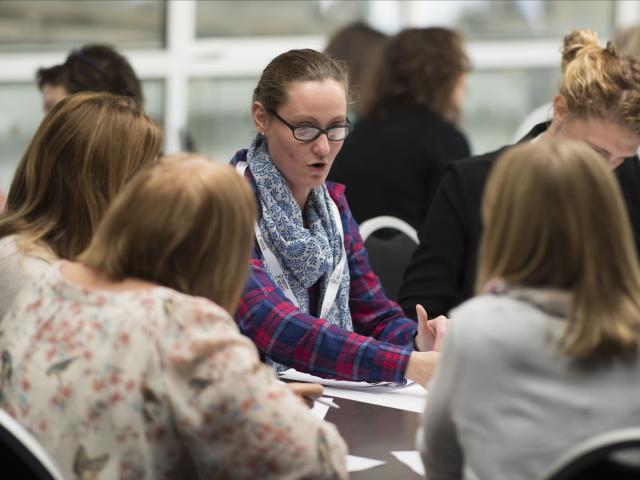 Women taking part in event workshop