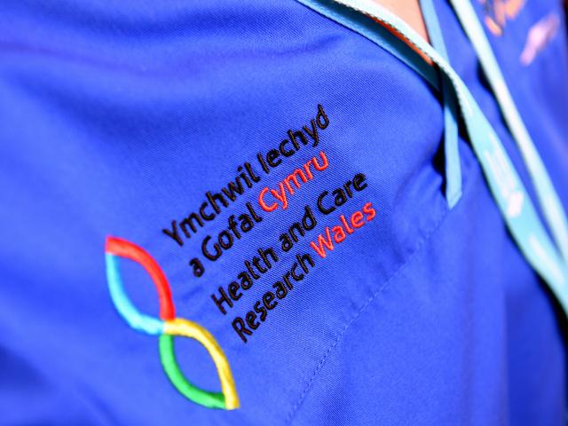 Health and Care Research Wales logo on top