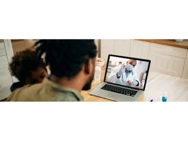 Man looking at computer screen