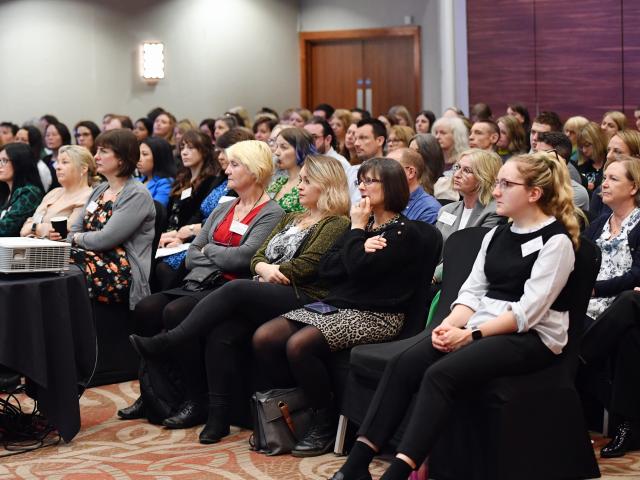 People in audience