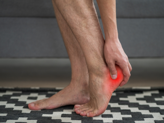 Heel pain.