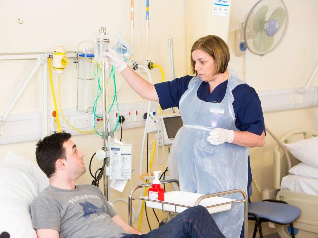 nurse with patient