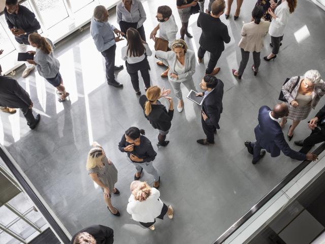 People attending an event