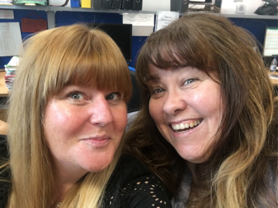 Debra (R) and Suzanne (L), research nurses at Swansea Bay University Health Board