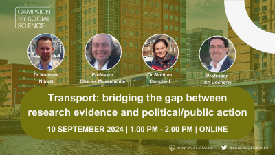 Transport: bridging the gap between research evidence and political public action