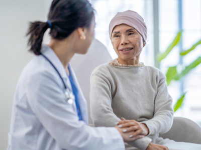 doctor and patient sitting together 
